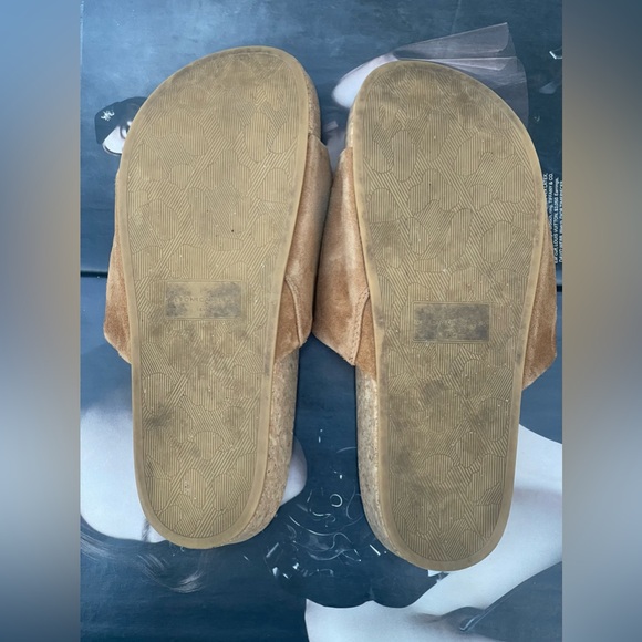 Veronica Beard Dresdyn Caramel Platform Slide Cork Sandal Size 8M - Picture 10 of 13